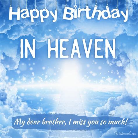 happy birthday in heaven brother